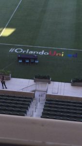 LA Galaxy honor victims of Orlando massacre. 