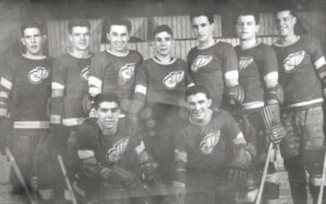 (Gordie Howe on the far right with the 1944-45 Galt Red-Wings. Courtesy of the Cambridge Archives)