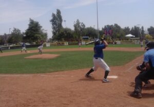 District Nico at bat